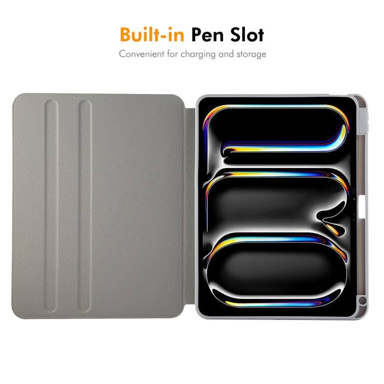 For iPad Pro 13 2024 ENKAY 360 Rotation TPU Leather Smart Tablet Case with Pen Slot(Beige) - free shipping - PMc TechLife - Order now!