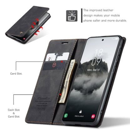 For Samsung Galaxy S24 FE 5G CaseMe 013 Multifunctional Horizontal Flip Leather Phone Case(Black) - Galaxy S24 FE 5G Cases by CaseMe | Online Shopping South Africa | PMC Jewellery | Buy Now Pay Later Mobicred