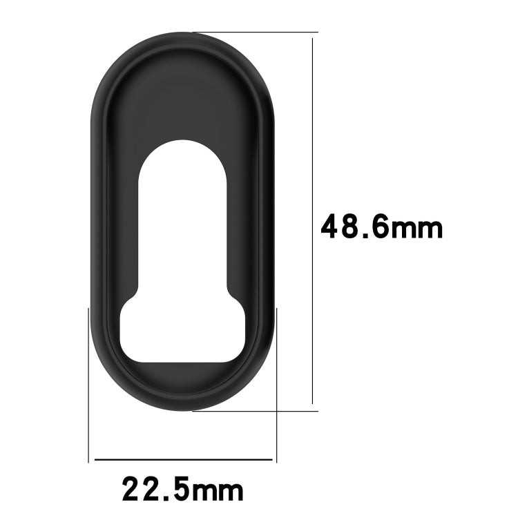 For Xiaomi Mi Band 8 Glossy Surface Silicone Watch Protective Case(Original Red) - Watch Cases by PMC TechLife | Online Shopping South Africa | PMC TechLife | Buy Now Pay Later Mobicred