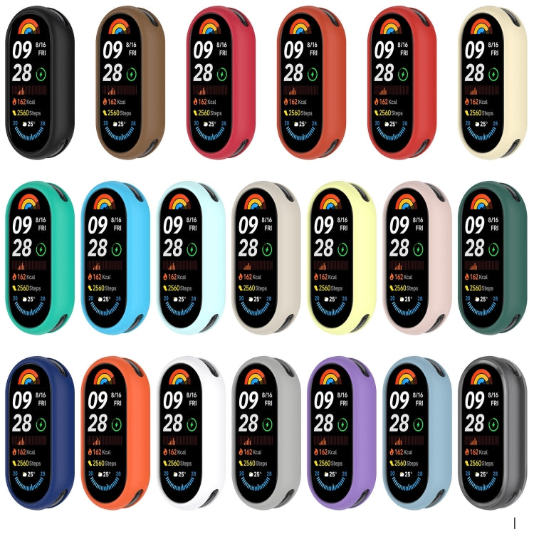 For Xiaomi Smart Band 9 NFC Glossy Surface Silicone Watch Protective Case(Original Red) - Watch Cases by PMC TechLife | Online Shopping South Africa | PMC TechLife | Buy Now Pay Later Mobicred