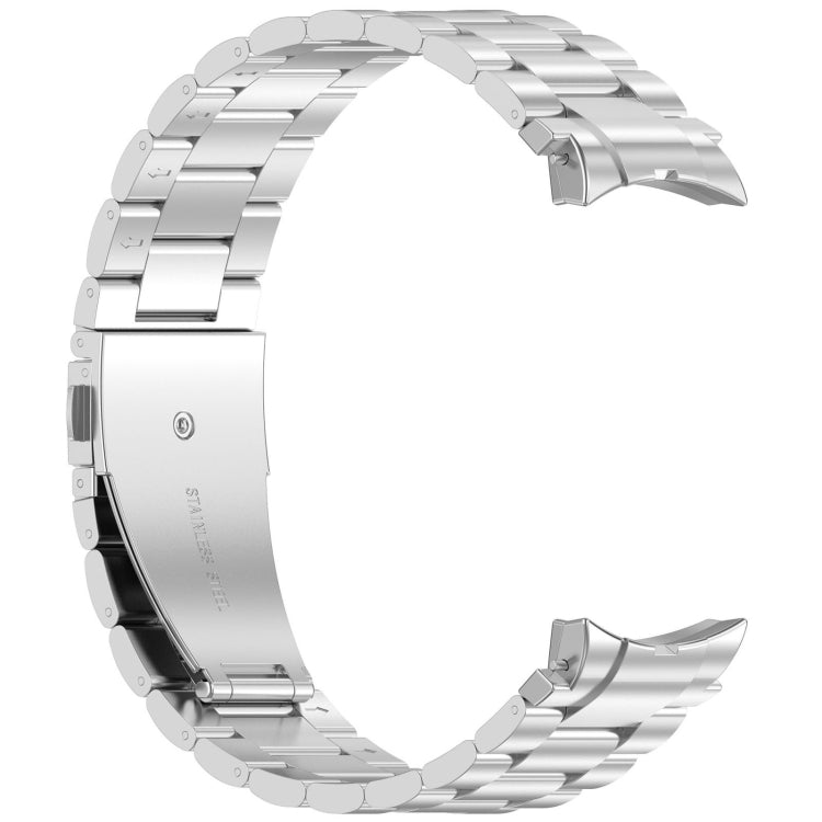 For Samsung Galaxy Watch 5 40 / 44mm Three Beads Button Quick Release Metal Watch Band(Silver) - free shipping - PMC TechLife - Order now!
