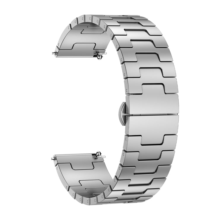 For Garmin Forerunner 265 Titanium Alloy 22mm Metal Watch Band(Silver) - Watch Bands by PMc TechLife | Online Shopping South Africa | PMc TechLife | Buy Now Pay Later Mobicred