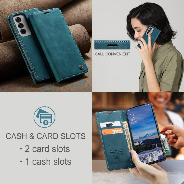 For OPPO Reno12 5G Global CaseMe 013 Multifunctional Horizontal Flip Leather Phone Case(Blue) - Reno12 Cases by CaseMe | Online Shopping South Africa | PMC Jewellery | Buy Now Pay Later Mobicred