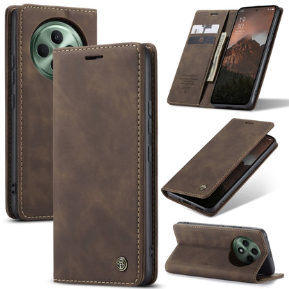 For OPPO Reno12 F /12 FS 5G CaseMe 013 Multifunctional Horizontal Flip Leather Phone Case(Coffee) - Reno12 F Cases by CaseMe | Online Shopping South Africa | PMC Jewellery | Buy Now Pay Later Mobicred