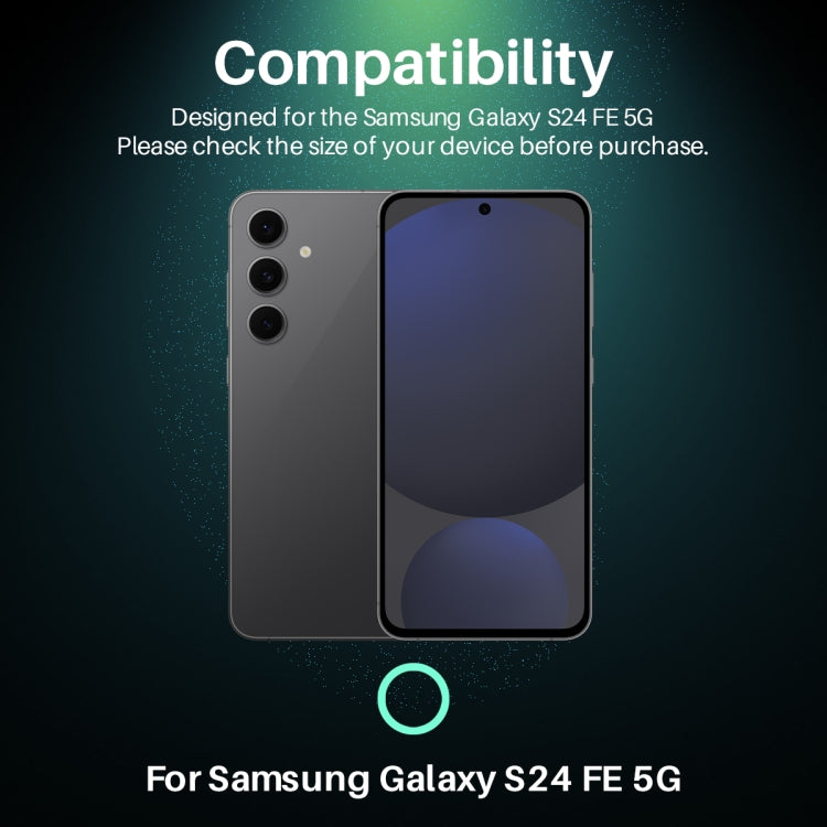 For Samsung Galaxy S24 FE 5G NORTHJO Camera Lens Protector CD Metal Ring Tempered Glass Film(Black) - free shipping - PMC Jewellery - Order now!