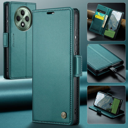 For OPPO Reno12 F /12 FS 5G CaseMe 023 Butterfly Buckle Litchi Texture RFID Anti-theft Leather Phone Case(Green) - Reno12 F Cases by CaseMe | Online Shopping South Africa | PMC Jewellery | Buy Now Pay Later Mobicred