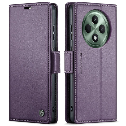 For OPPO Reno12 F /12 FS 5G CaseMe 023 Butterfly Buckle Litchi Texture RFID Anti-theft Leather Phone Case(Purple) - Reno12 F Cases by CaseMe | Online Shopping South Africa | PMC Jewellery | Buy Now Pay Later Mobicred