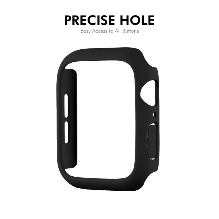 For Apple Watch Series 10 46mm ENKAY Hat-Prince 2 in 1 Solid Color PC Watch Case with Full Coverage PMMA Soft Film(Silver) - free shipping - PMc TechLife - Order now!