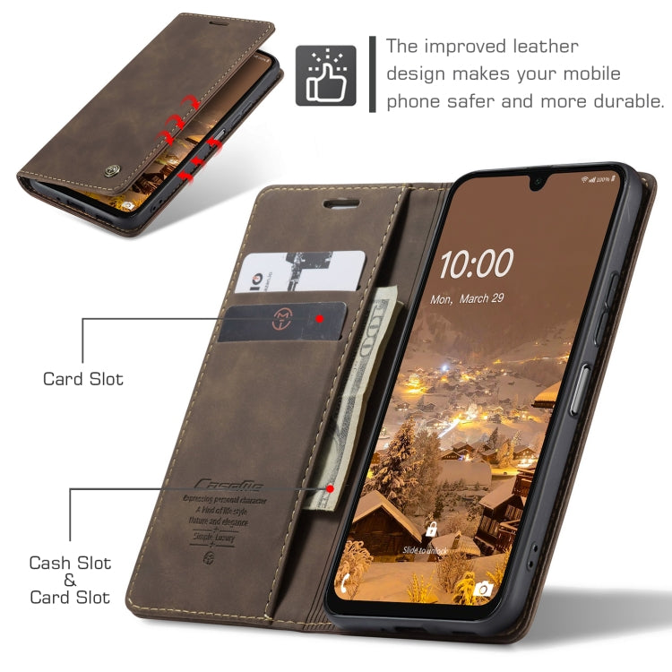 For Samsung Galaxy A16 5G CaseMe 013 Multifunctional Horizontal Flip Leather Phone Case(Coffee) - Galaxy Phone Cases by CaseMe | Online Shopping South Africa | PMC Jewellery | Buy Now Pay Later Mobicred