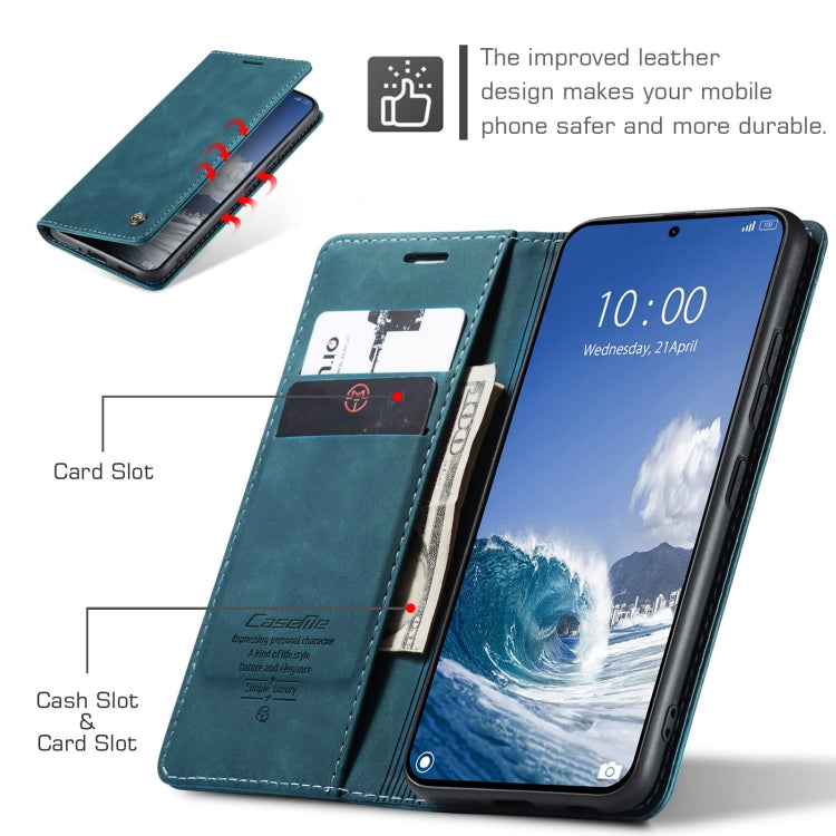 For Xiaomi 14T CaseMe 013 Multifunctional Horizontal Flip Leather Phone Case(Blue) - 14T Cases by CaseMe | Online Shopping South Africa | PMC Jewellery | Buy Now Pay Later Mobicred