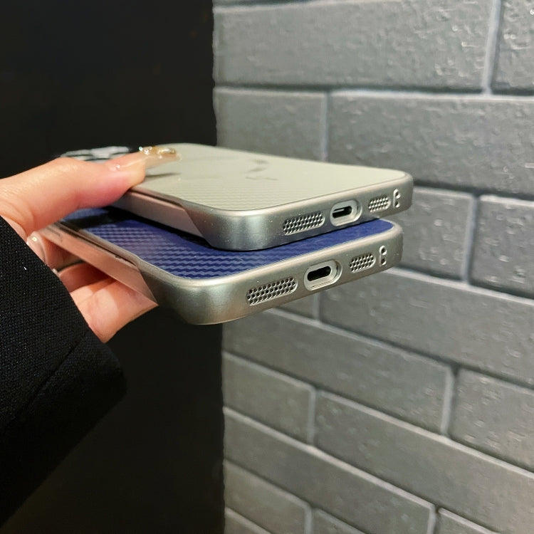 For iPhone 16 Pro Max AG Carbon Fiber Frameless MagSafe Phone Case(Blue) - iPhone 16 Pro Max Cases by PMc TechLife | Online Shopping South Africa | PMc TechLife | Buy Now Pay Later Mobicred
