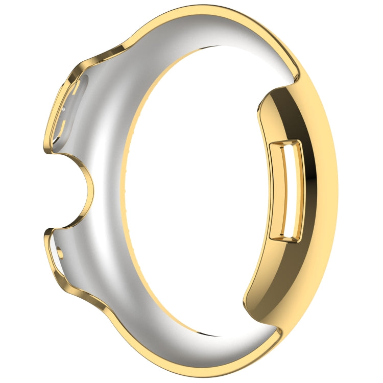 For Google Pixel Watch Diamond Electroplated PC Half Coverage Watch Protective Case(Gold) - Watch Cases by PMC TechLife | Online Shopping South Africa | PMC TechLife | Buy Now Pay Later Mobicred