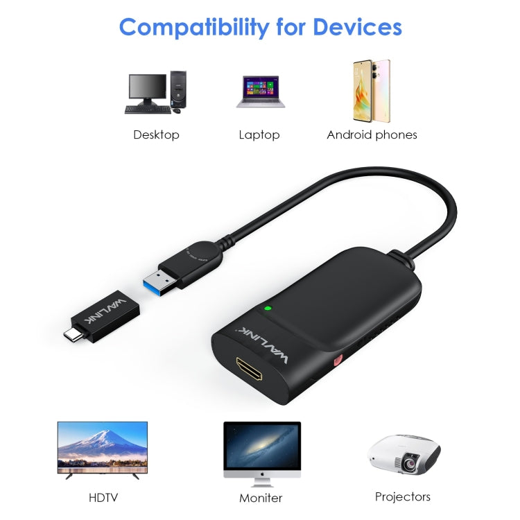 WAVLINK UG3501H Super Speed USB 3.0 To HDMI/Multi Monitor Video Graphic Adapter - free shipping - PMC TechLife - Order now!