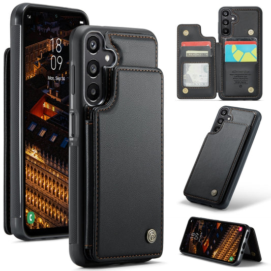 For Samsung Galaxy A16 5G CaseMe C22 Card Slots Holder RFID Anti-theft Phone Case(Black) - Galaxy Phone Cases by CaseMe | Online Shopping South Africa | PMC Jewellery | Buy Now Pay Later Mobicred