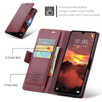 For Redmi 14C CaseMe 023 Butterfly Buckle Litchi Texture RFID Anti-theft Leather Phone Case(Red) - 14C Cases by CaseMe | Online Shopping South Africa | PMC Jewellery | Buy Now Pay Later Mobicred