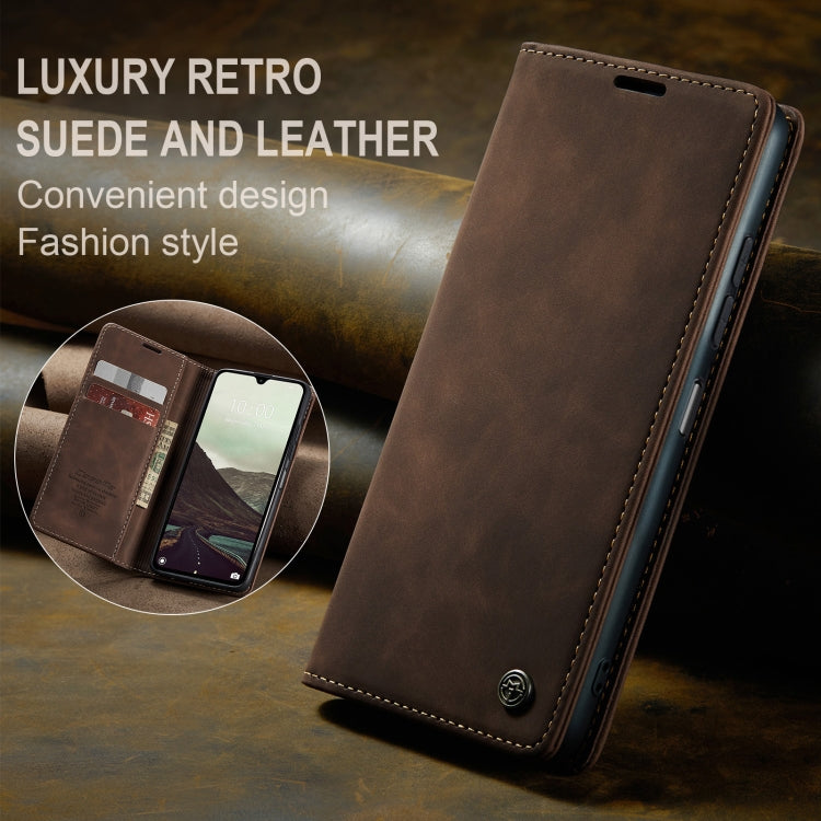 For Redmi 14C CaseMe 013 Multifunctional Horizontal Flip Leather Phone Case(Coffee) - 14C Cases by CaseMe | Online Shopping South Africa | PMC Jewellery | Buy Now Pay Later Mobicred