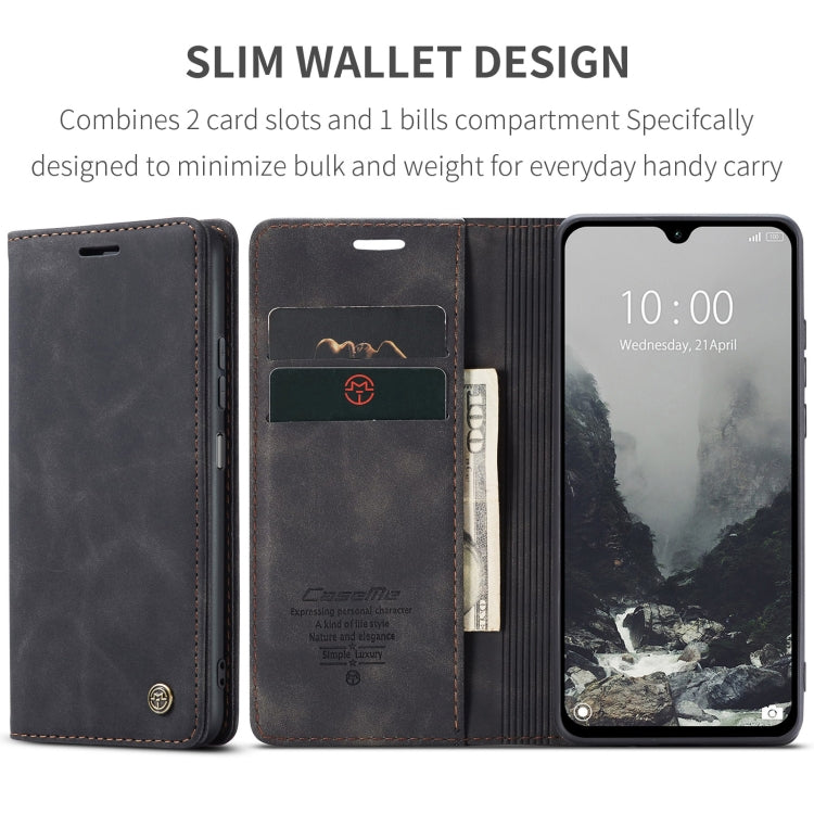 For Redmi 14C CaseMe 013 Multifunctional Horizontal Flip Leather Phone Case(Black) - 14C Cases by CaseMe | Online Shopping South Africa | PMC Jewellery | Buy Now Pay Later Mobicred