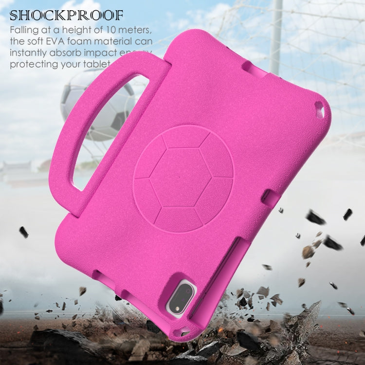 For Honor Pad V7 10.4 2024 Handle Football Shaped EVA Shockproof Tablet Case(Rose Red) - Honor by PMC TechLife | Online Shopping South Africa | PMC TechLife | Buy Now Pay Later Mobicred