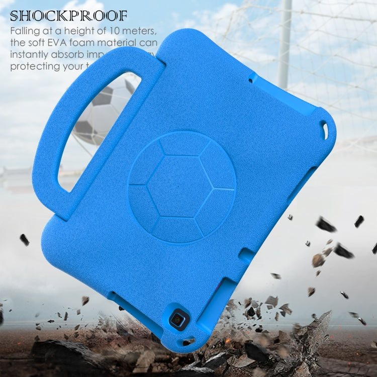 For Huawei MatePad SE 10.1 2022 Handle Football Shaped EVA Shockproof Tablet Case(Blue) - Huawei by PMC TechLife | Online Shopping South Africa | PMC TechLife | Buy Now Pay Later Mobicred