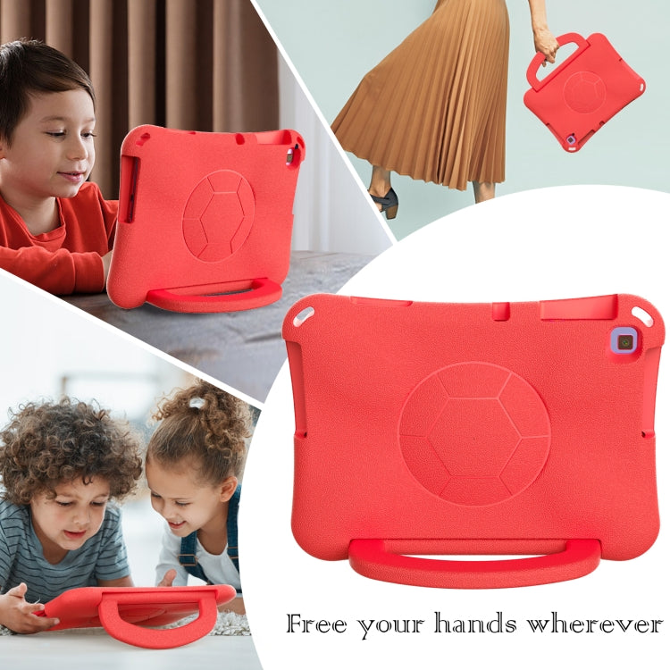 For Huawei MatePad SE 10.1 2022 Handle Football Shaped EVA Shockproof Tablet Case(Red) - Huawei by PMC TechLife | Online Shopping South Africa | PMC TechLife | Buy Now Pay Later Mobicred