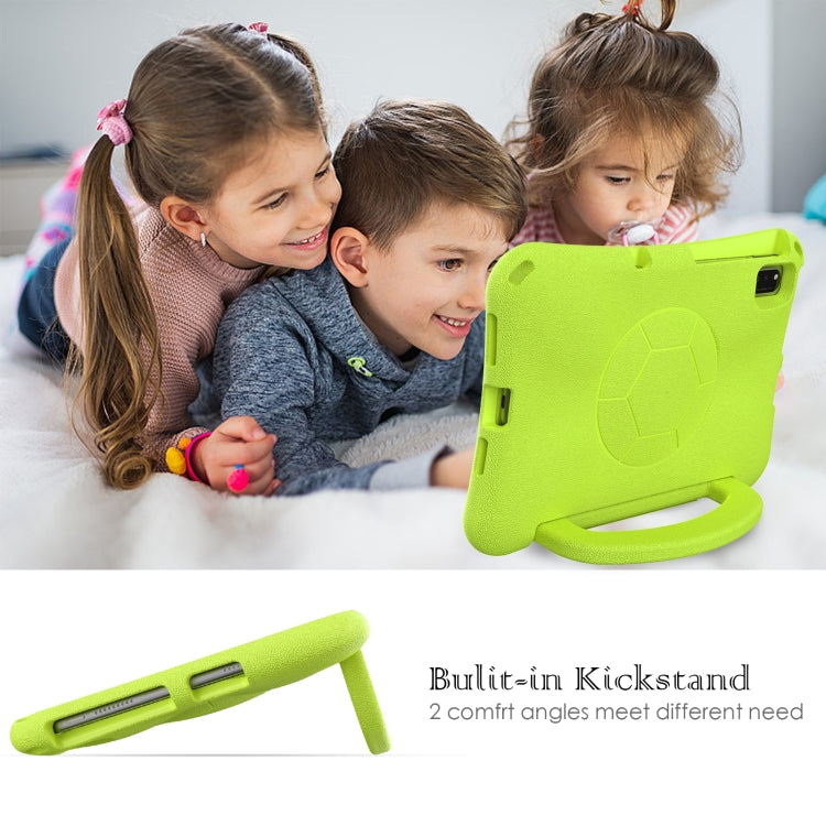 For Huawei MatePad 10.4 2020 / 2022 Handle Football Shaped EVA Shockproof Tablet Case(Grass Green) - Huawei by PMC TechLife | Online Shopping South Africa | PMC TechLife | Buy Now Pay Later Mobicred