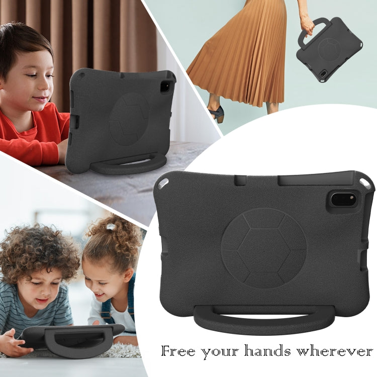 For Huawei MatePad 10.4 2020 / 2022 Handle Football Shaped EVA Shockproof Tablet Case(Black) - Huawei by PMC TechLife | Online Shopping South Africa | PMC TechLife | Buy Now Pay Later Mobicred