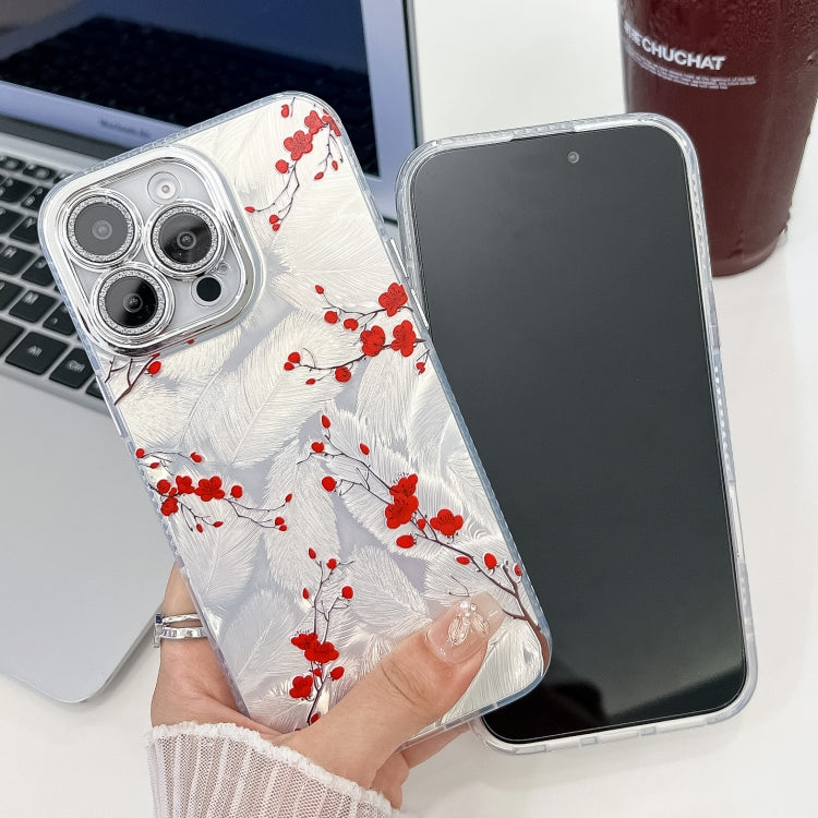 For iPhone 16e Electroplating Flower Texture TPU Phone Case(Wild Chrysanthemum SH5) - iPhone 16e Cases by PMC TechLife | Online Shopping South Africa | PMC TechLife | Buy Now Pay Later Mobicred