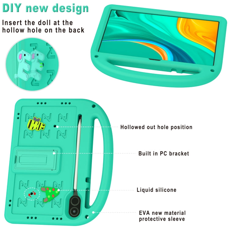 For Honor Pad X8 Pro 11.5 Cartoon Sparrow EVA Shockproof Tablet Case(Glacier Green) - Honor by PMC TechLife | Online Shopping South Africa | PMC TechLife | Buy Now Pay Later Mobicred