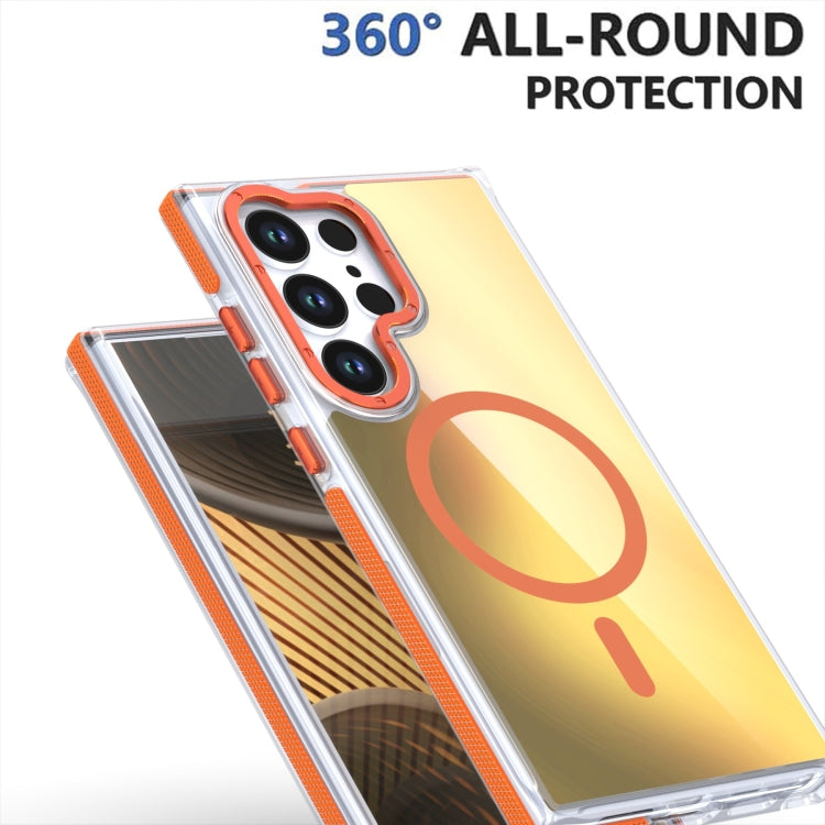 For Samsung Galaxy S25+ 5G Dual-Color Gradient Discolor MagSafe Phone Case(Orange) - Galaxy S25+ 5G Cases by PMC Jewellery | Online Shopping South Africa | PMC Jewellery | Buy Now Pay Later Mobicred