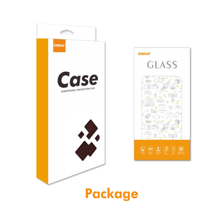 For iPhone 16e ENKAY Card Wallet Calf Texture Leather Phone Case with Screen Film(Black) - iPhone 16e Cases by ENKAY | Online Shopping South Africa | PMC TechLife | Buy Now Pay Later Mobicred