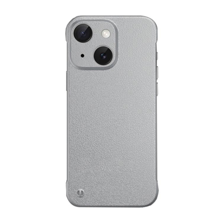 For iPhone 14 Frameless Litchi Texture PC Phone Case(Titanium Silver) - free shipping - PMc TechLife - Order now!