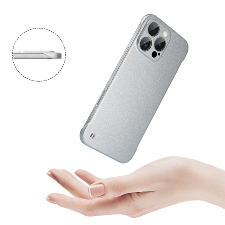 For iPhone 11 Pro Frameless Litchi Texture PC Phone Case(Light Yellow) - free shipping - PMc TechLife - Order now!