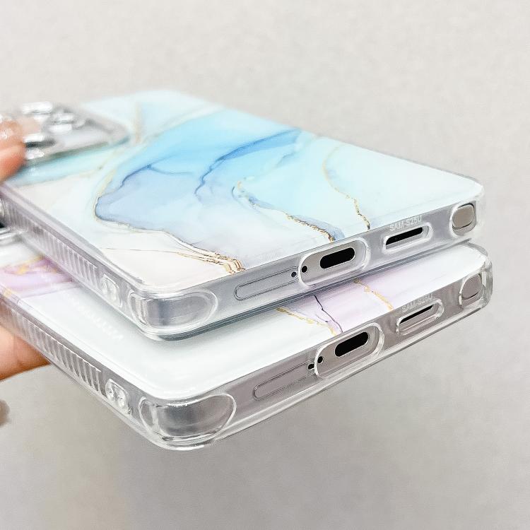 For Samsung Galaxy S25 Ultra 5G Electroplated Marble Texture Phone Case(Pink M2) - Galaxy S25 Ultra 5G Cases by PMC Jewellery | Online Shopping South Africa | PMC Jewellery | Buy Now Pay Later Mobicred