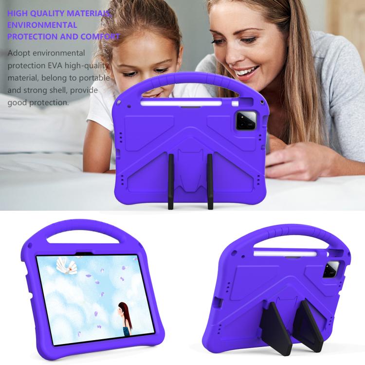 For onn. Tablet Pro 11 2024 EVA Shockproof Tablet Case with Holder(Purple) - Others by PMC TechLife | Online Shopping South Africa | PMC TechLife | Buy Now Pay Later Mobicred