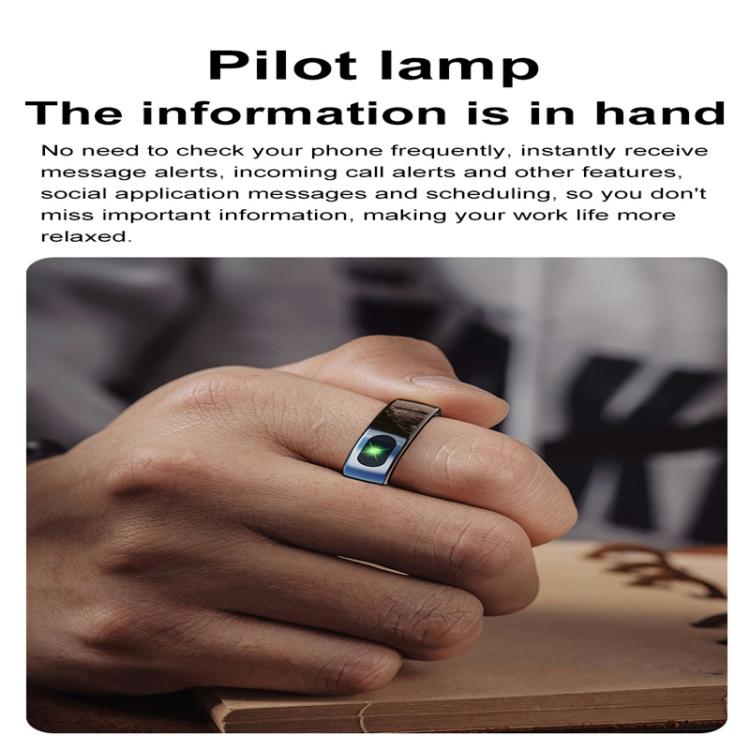 R08 SIZE 7 Smart Ring, Support Heart Rate / Blood Oxygen / Sleep / Multiple Sports Modes(Black) - free shipping - PMC TechLife - Order now!