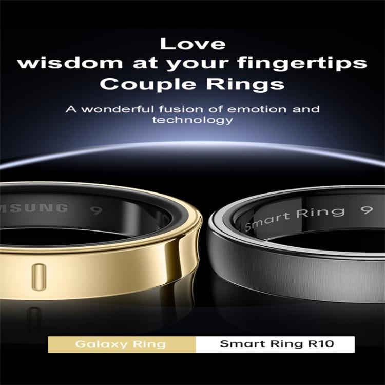 R10 SIZE 10 Smart Ring, Support Heart Rate / Blood Oxygen / Sleep / Multiple Sports Modes(Black) - free shipping - PMC TechLife - Order now!