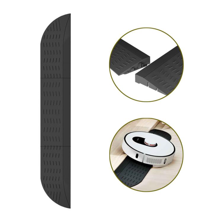 JUNSUNMAY For Ecovacs / iRobot / Mijia / Dreame Sweeping Robot Universal Threshold Bars Ramp Mat(Black) - free shipping - PMc TechLife - Order now!