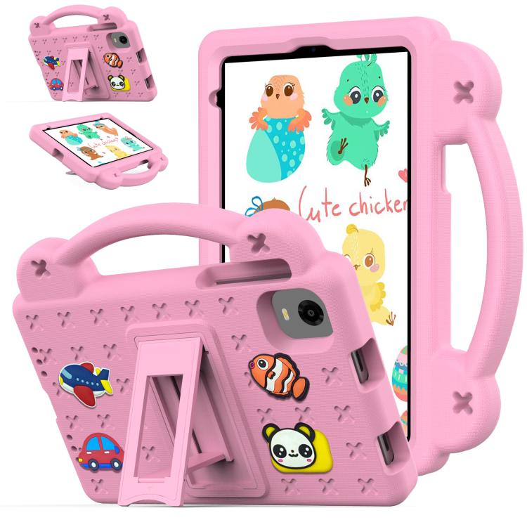 For Alldocube iPlay 60 Mini Pro Handle Kickstand Children EVA Shockproof Tablet Case(Pink) - CUBE by PMC TechLife | Online Shopping South Africa | PMC TechLife | Buy Now Pay Later Mobicred