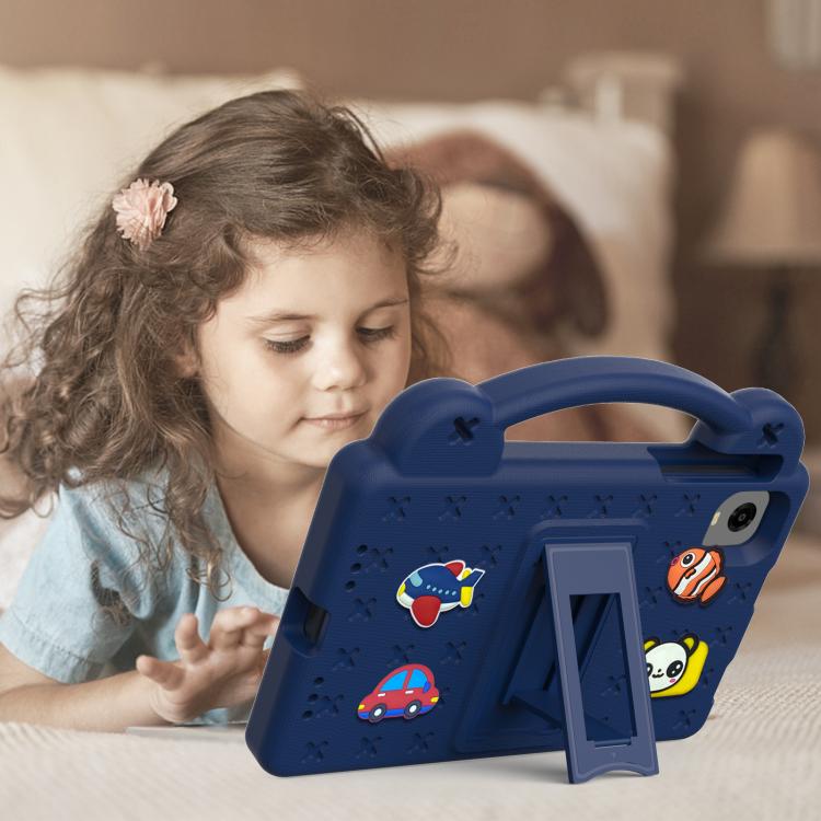 For Alldocube iPlay Mini 2 2024 Handle Kickstand Children EVA Shockproof Tablet Case(Navy Blue) - CUBE by PMC TechLife | Online Shopping South Africa | PMC TechLife | Buy Now Pay Later Mobicred