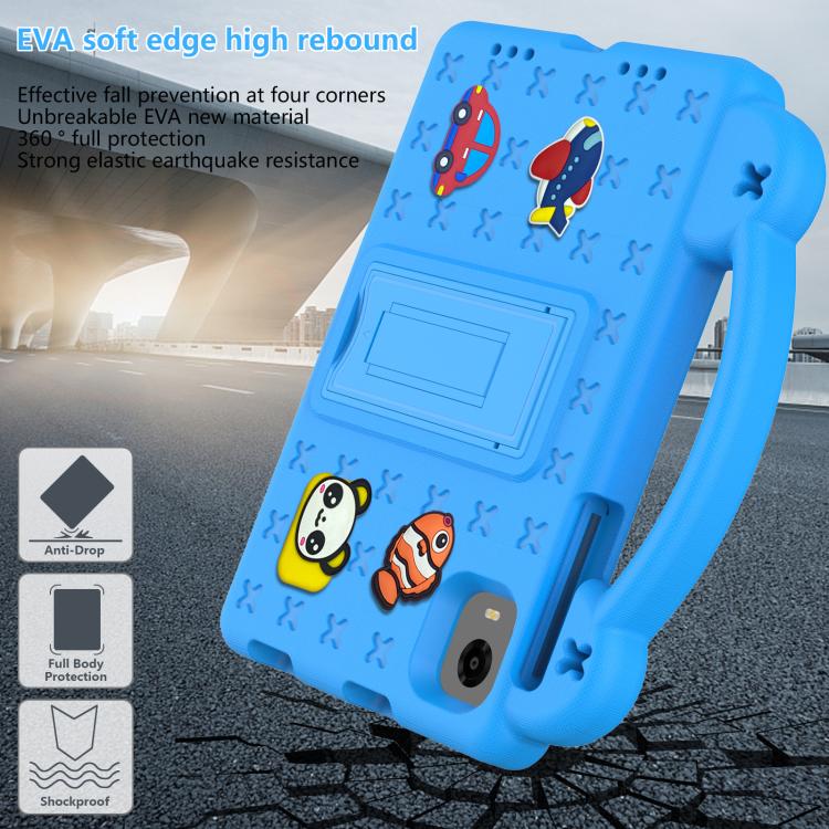 For Alldocube iPlay 50 Mini Pro 2023 8.4 Handle Kickstand Children EVA Shockproof Tablet Case(Sky Blue) - CUBE by PMC TechLife | Online Shopping South Africa | PMC TechLife | Buy Now Pay Later Mobicred