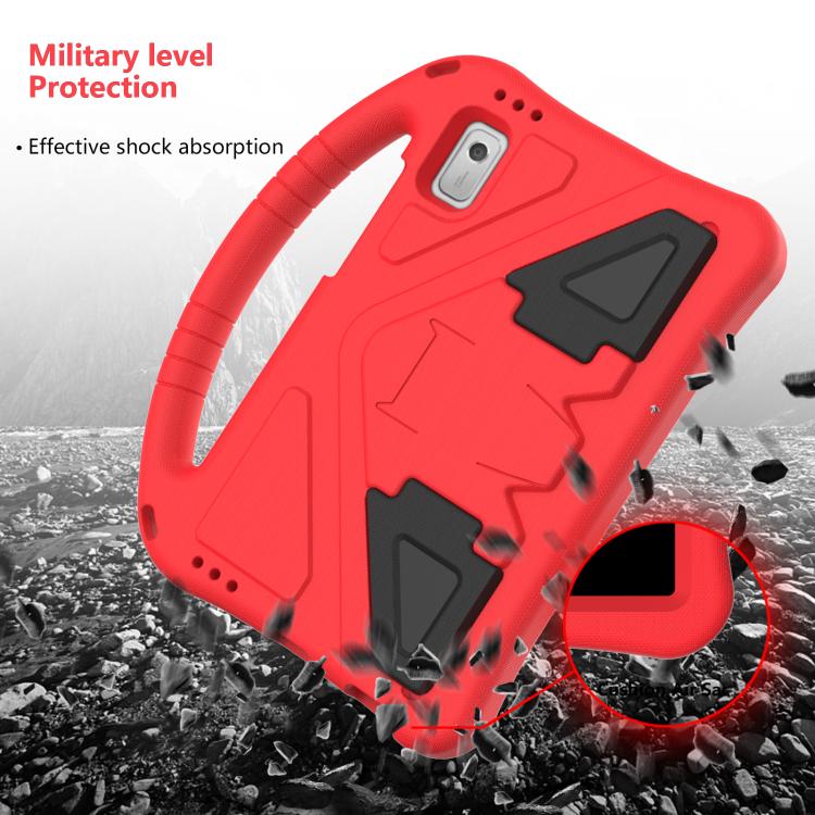 For NEC Lavie Tab T9 9 inch 2024 EVA Shockproof Tablet Case with Holder(Red) - Others by PMC TechLife | Online Shopping South Africa | PMC TechLife | Buy Now Pay Later Mobicred