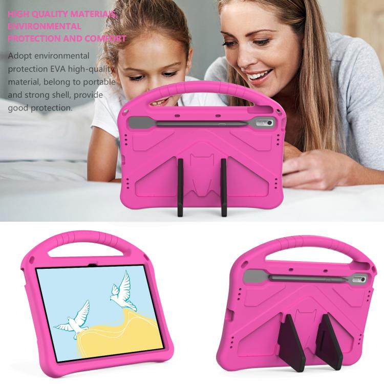 For NEC Lavie Tab T11 T1195  EVA Shockproof Tablet Case with Holder(Rose Red) - Others by PMC TechLife | Online Shopping South Africa | PMC TechLife | Buy Now Pay Later Mobicred