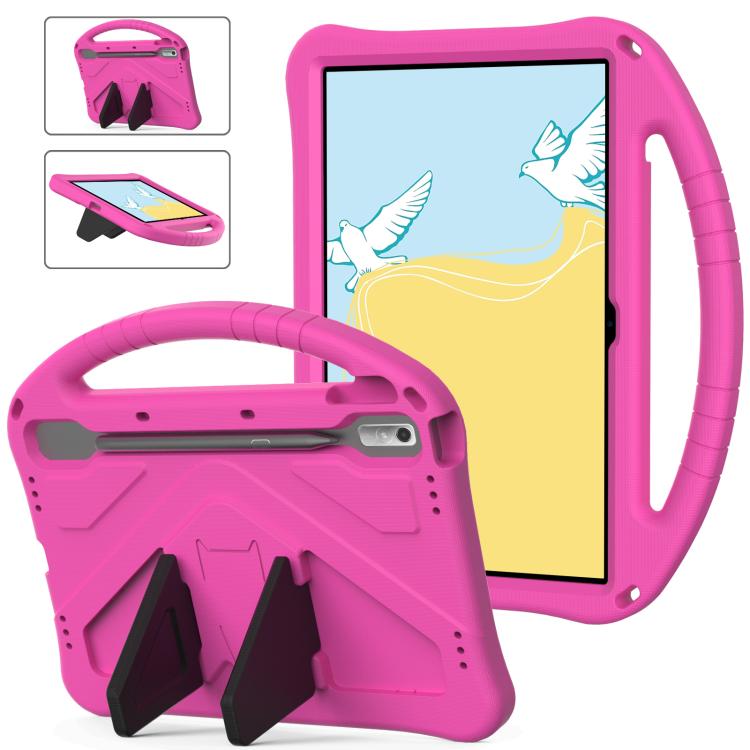 For NEC Lavie Tab T11  T1175FAS EVA Shockproof Tablet Case with Holder(Rose Red) - Others by PMC TechLife | Online Shopping South Africa | PMC TechLife | Buy Now Pay Later Mobicred