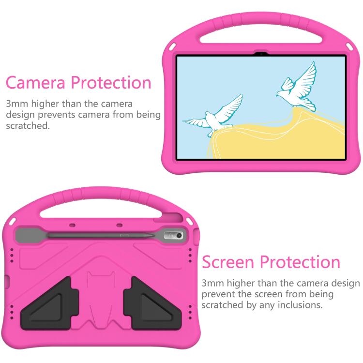 For NEC Lavie Tab T11  T1175FAS EVA Shockproof Tablet Case with Holder(Rose Red) - Others by PMC TechLife | Online Shopping South Africa | PMC TechLife | Buy Now Pay Later Mobicred