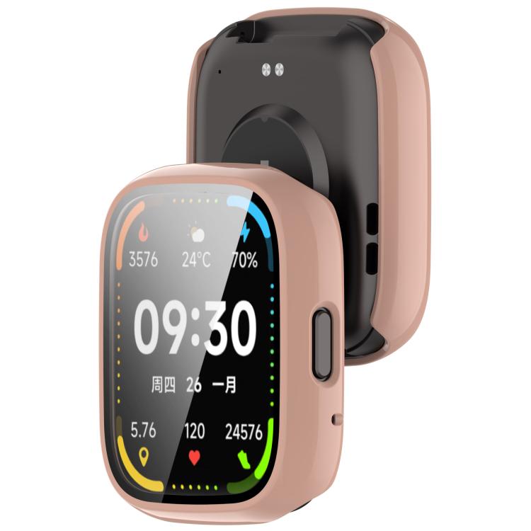 For Lexin Watch 3 Tempered Film Integrated PC Watch Protective Case(Cherry Pink) - Watch Case by PMC TechLife | Online Shopping South Africa | PMC TechLife | Buy Now Pay Later Mobicred