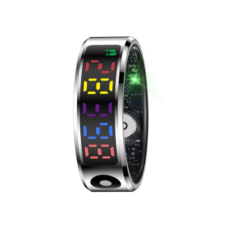 R12 SIZE 8 Smart Ring, Support Heart Rate / Blood Oxygen / Sleep / Multiple Sports Modes(Silver) - free shipping - PMC TechLife - Order now!