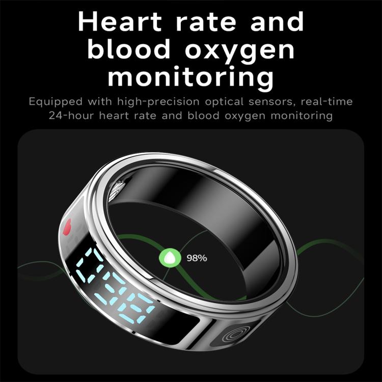 SR08 SIZE 10 Smart Ring, Support Hand Gestures Control / Health Monitoring / Multiple Sports Modes(Gold) - free shipping - PMC TechLife - Order now!