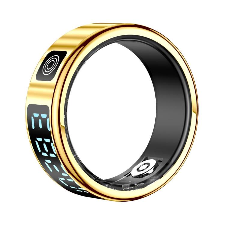SR08 SIZE 12 Smart Ring, Support Hand Gestures Control / Health Monitoring / Multiple Sports Modes(Gold) - free shipping - PMc TechLife - Order now!