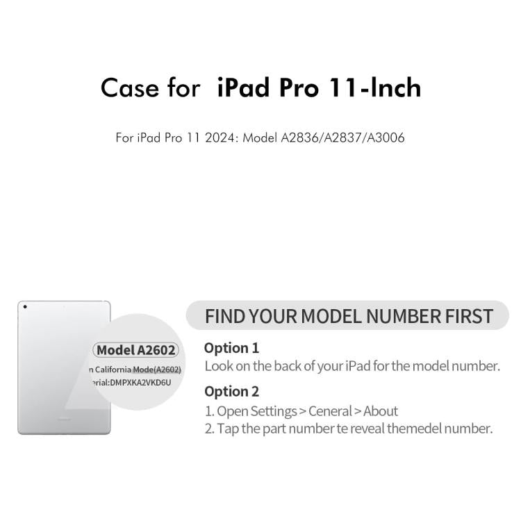For iPad Pro 11 2024 ENKAY 360 Degree Rotation Litchi Leather Smart Tablet Case(Black) - free shipping - PMc TechLife - Order now!