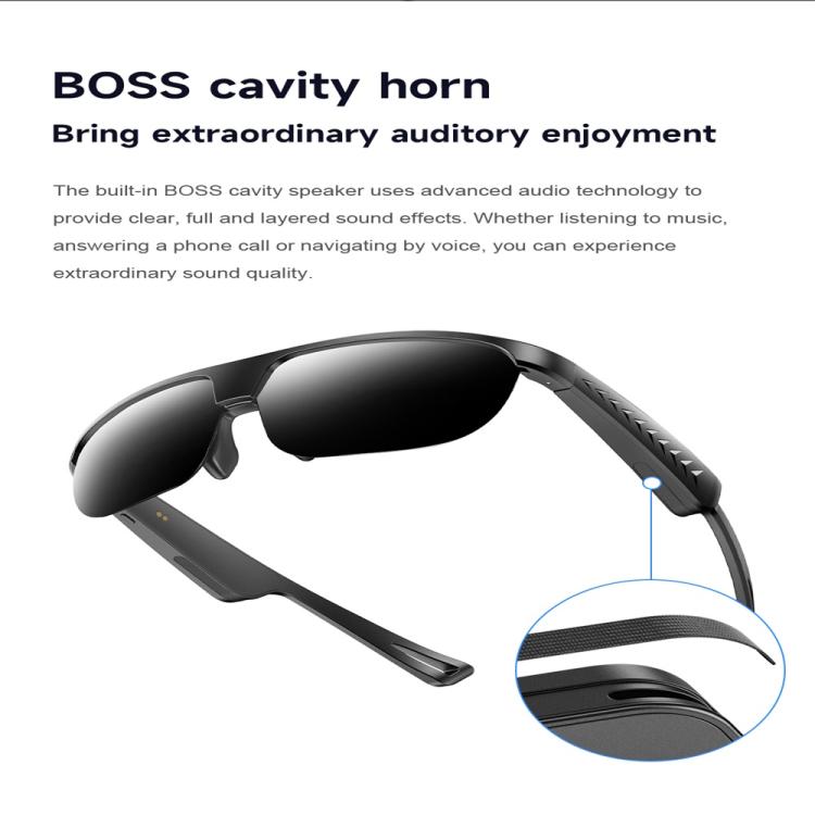L01 Smart Glasses, Support AI Intelligent Translation / Bluetooth Call / Intelligent Noise Reduction(White) - free shipping - PMC TechLife - Order now!